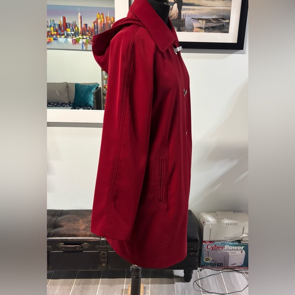 ❤️London Fog Red Riding Hood Rain Trench Coat-Small - Picture 2 of 6